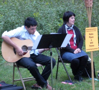 Katy Flynn and Will Yanez performing at the 2011 Meadowbrook Jazz Walk