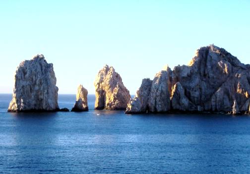 [Photo of rocks off Cabo San Lucas