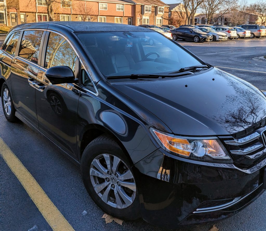 One of many cars left running vacant this morning